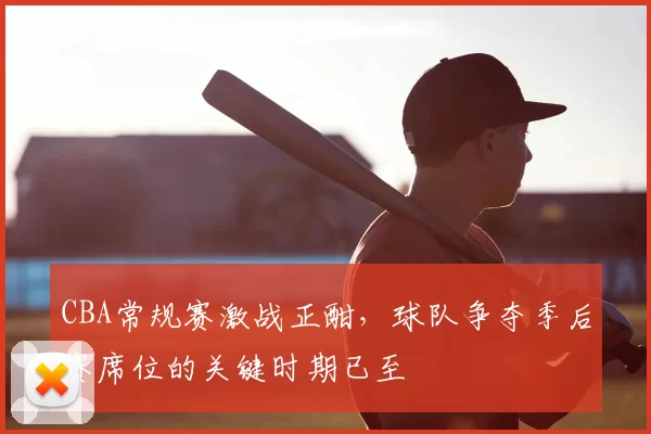 CBA常规赛激战正酣,球队争夺季后赛席位的关键时期已至