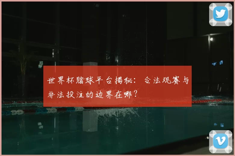 世界杯赌球平台揭秘:合法观赛与非法投注的边界在哪?