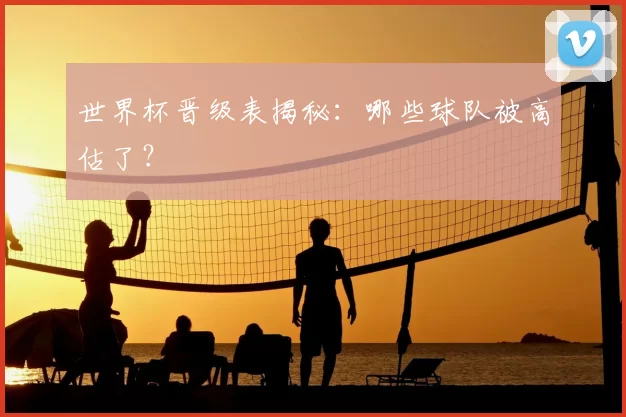 世界杯晋级表揭秘：哪些球队被高估了？